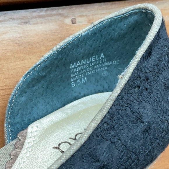 Mudd D’Orsay eyelet fabric espadrille wedge sandals - Picture 4 of 7